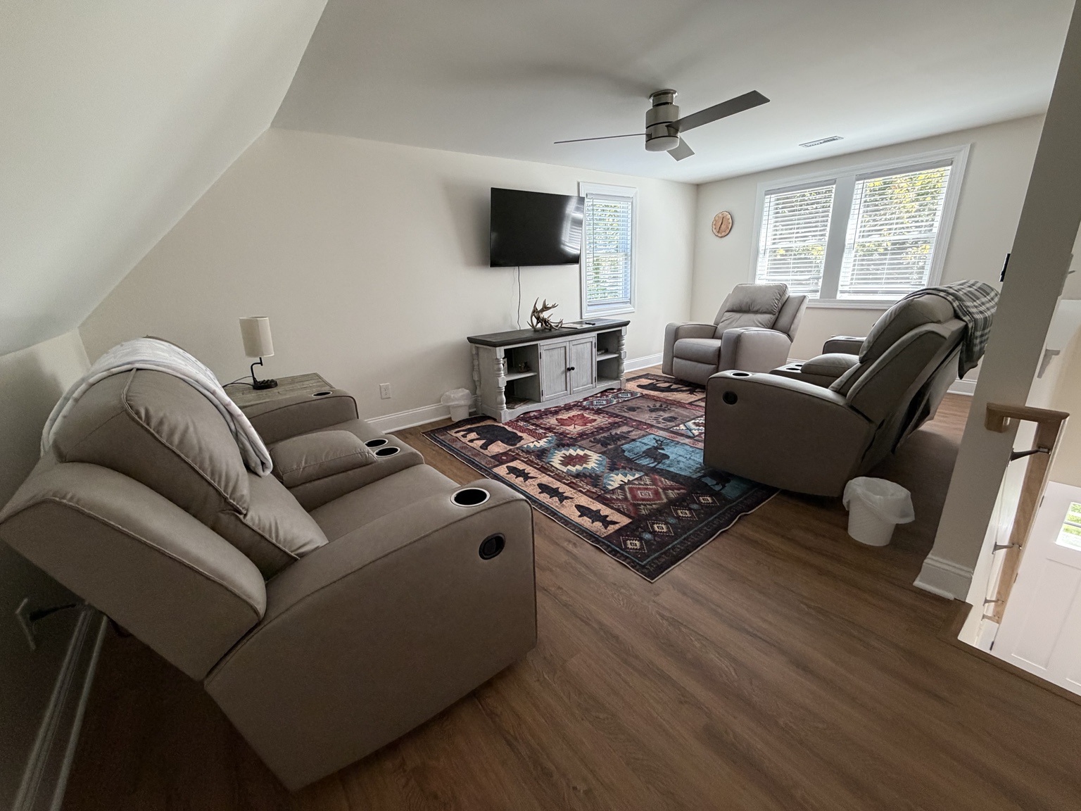 Blanchard Pines Loft living area